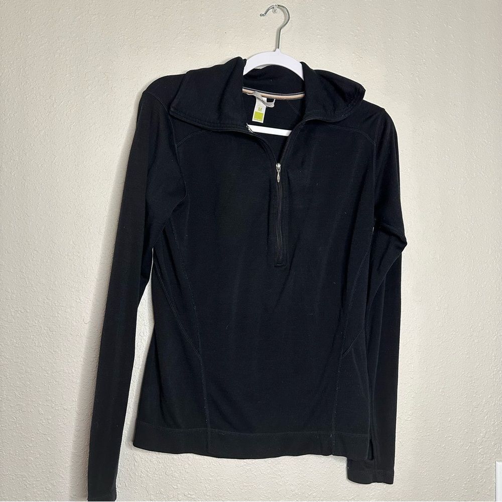 Smartwool Black Women's Quarter Zip Pullover Jacket
